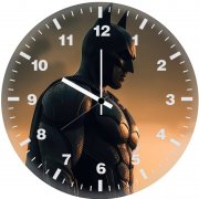 batman in gotham city ls wall clock