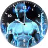 blue flash iy wall clock