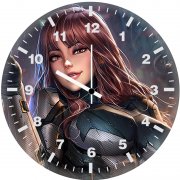 batgirl tactical suit jo wall clock