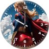 supergirl iconic look bu wall clock
