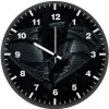 superman negative space 5x wall clock