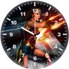wonder woman in action unleashed sq wall clock
