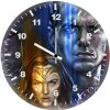 batman superman wonder woman fan made pk wall clock
