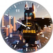 batman lego 42 wall clock