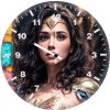wonder woman artwork km wall clock