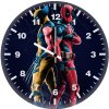 deadpool and wolverine battle ready stance un wall clock