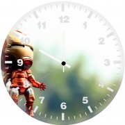 iron man toy photography 5r wall clock