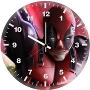 art of deadpool om wall clock