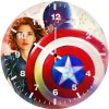 black widow x captain america xy wall clock