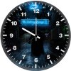 batman in neon alley oz wall clock