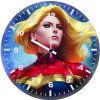 captain marvel art av wall clock