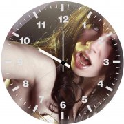 ww cosplay girl cd wall clock