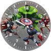 mini superheroesart bb wall clock