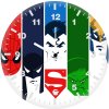 superman batman hulk spiderman wolverine minimalism 8l wall cloc