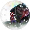 spiderman and venom chibi 3d wall clock