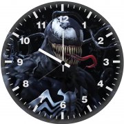 venom digital artwork hd va wall clock