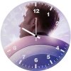 captain america shield on back g6 wall clock