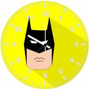 batman minimal art uu wall clock