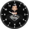 superman dceu minimalism ln wall clock