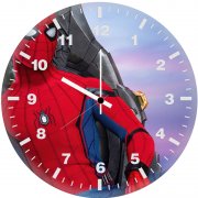 spiderman sitting on crown po wall clock