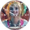 harley quinn having breakfast cosplay ew wall clock
