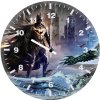 batman vs killer croc art zz wall clock