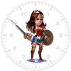 wonder woman art hp wall clock