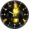 black adam dc comic art ve wall clock