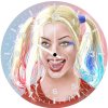 harley quinn artwork dg wall clock