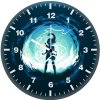 wonder woman minimalism art bw wall clock