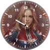 captain marvel 4kartwork w0 wall clock