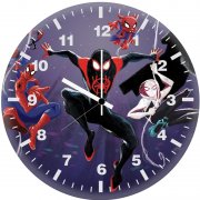 spider man verse heroes 69 wall clock