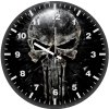 punisher skull 2p wall clock