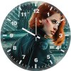 black widow avengers cosplay su wall clock