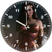 wonder woman warrior of truth up wall clock