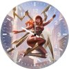 iron spider mary jane qj wall clock