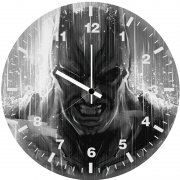 batman monochrome artwork 6r wall clock