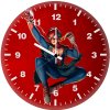 spider man spinning webs and tracks tb wall clock