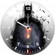 batman dark artwork oi wall clock