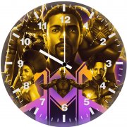 black panther artwork z6 wall clock