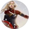captain marvel with thor hammer n0 wall clock