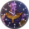 mad titan digital illustration hn wall clock