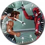 deadpool vs wolverine me wall clock