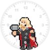 thor pixel art ll wall clock