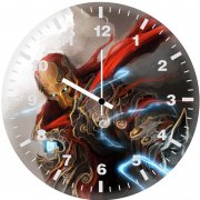 ancient iron man wk wall clock