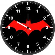 batman beyond symbol cy wall clock