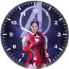 iron man style and steel qz wall clock