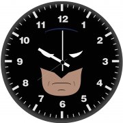 batman dark minimal n4 wall clock