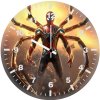 iron spider man suit with high tech wings 0g wall clock