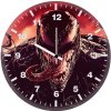 venom tounge out digital art 0z wall clock
